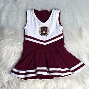 Harvard University Crimson and White Baby Cheerleader Dress
